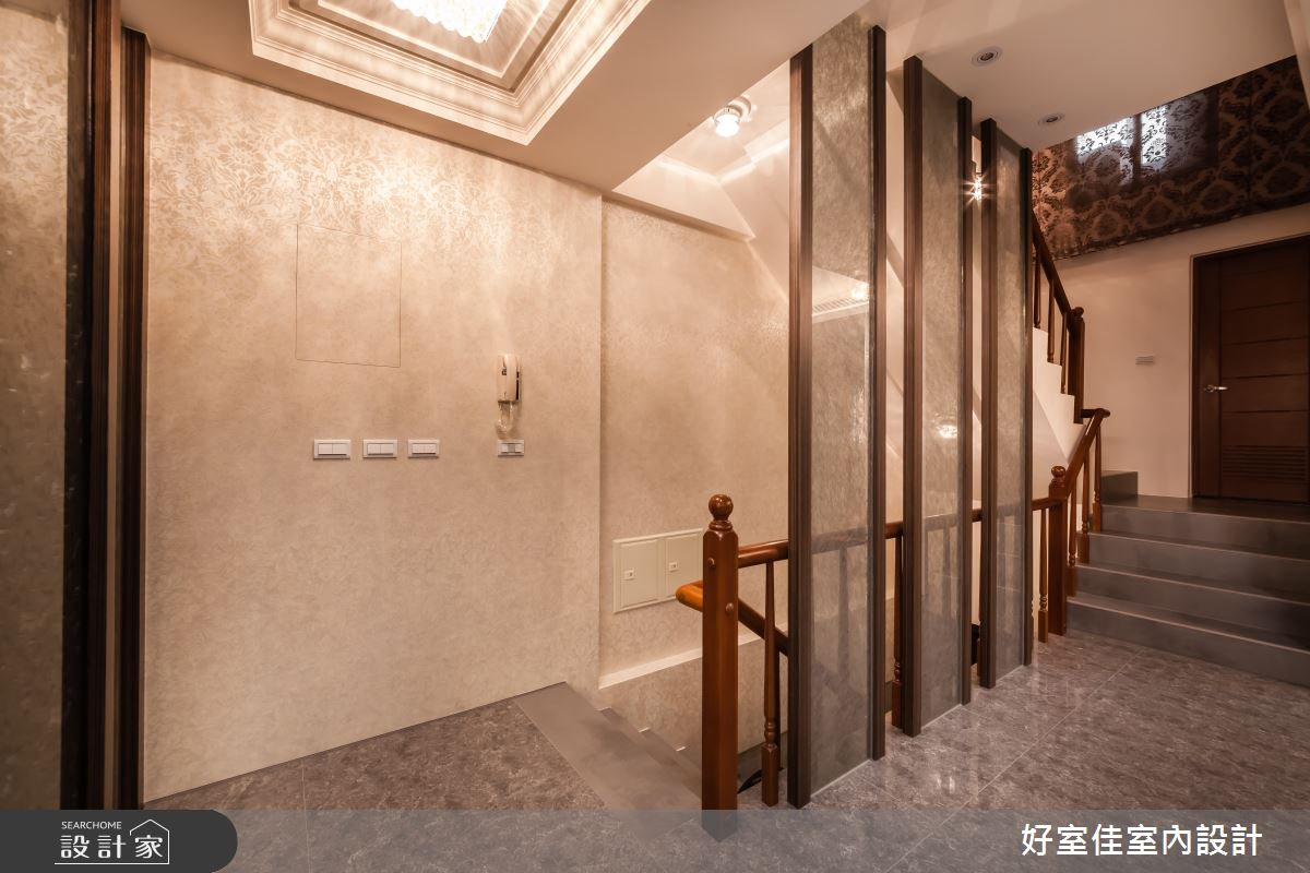 85坪新成屋(5年以下)＿新古典樓梯案例圖片＿好室佳室內設計＿好室佳_金碧奢華感巧思美宅之20