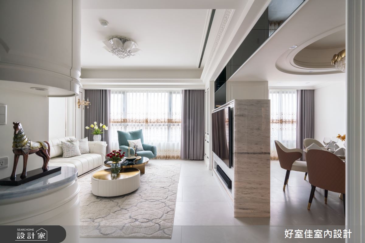 中古屋(5~15年)＿新古典客廳案例圖片＿好室佳室內設計＿好室佳_幻境古典藝術宅 氣韻非凡之2
