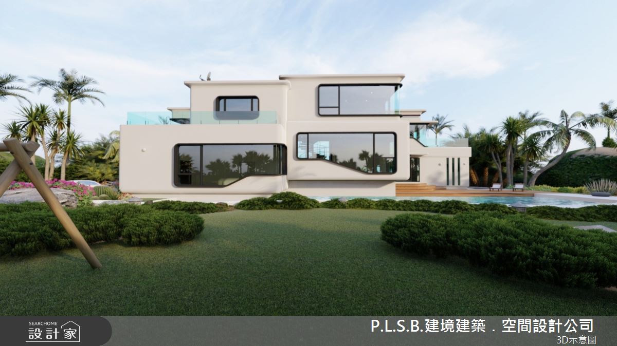 150坪新成屋(5年以下)＿現代風庭院案例圖片＿建境建築.空間設計公司＿建境_01之3