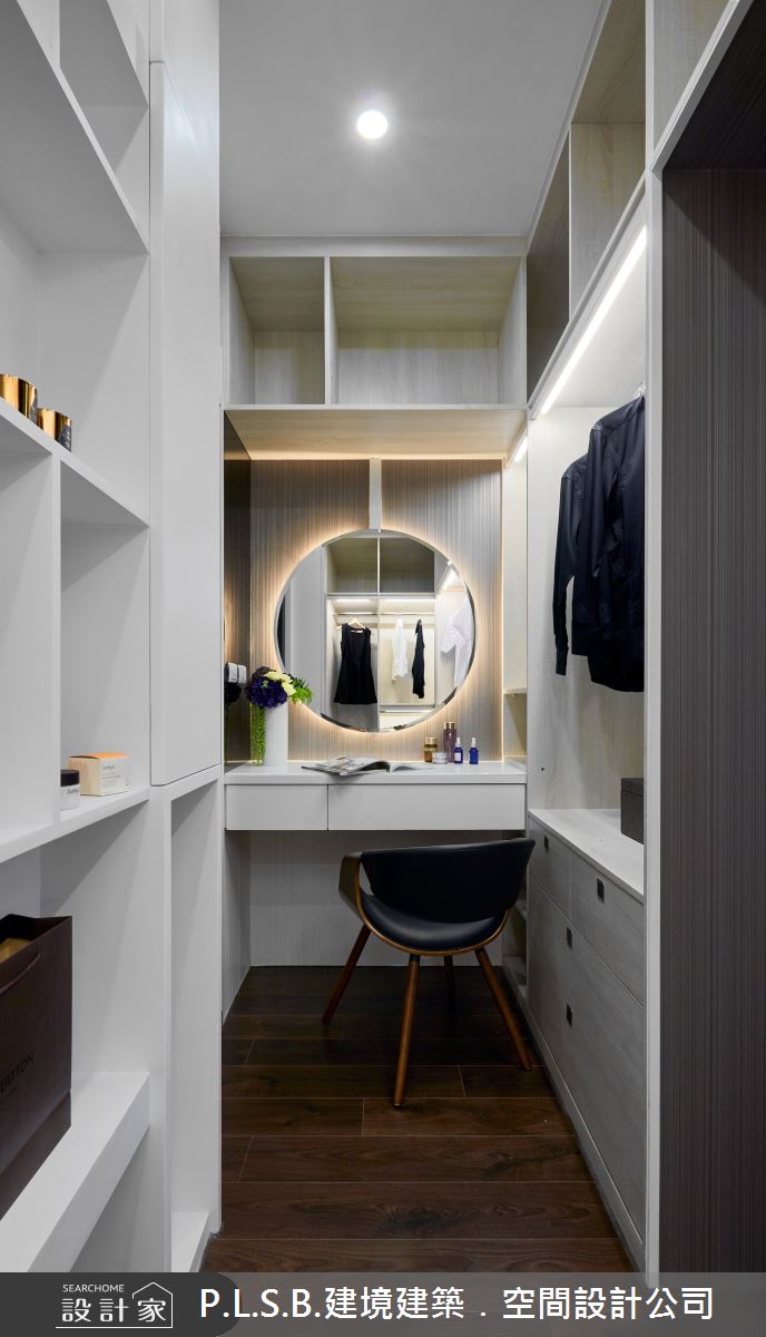 80坪新成屋(5年以下)＿美式風更衣間案例圖片＿建境建築.空間設計公司＿建境_03之22