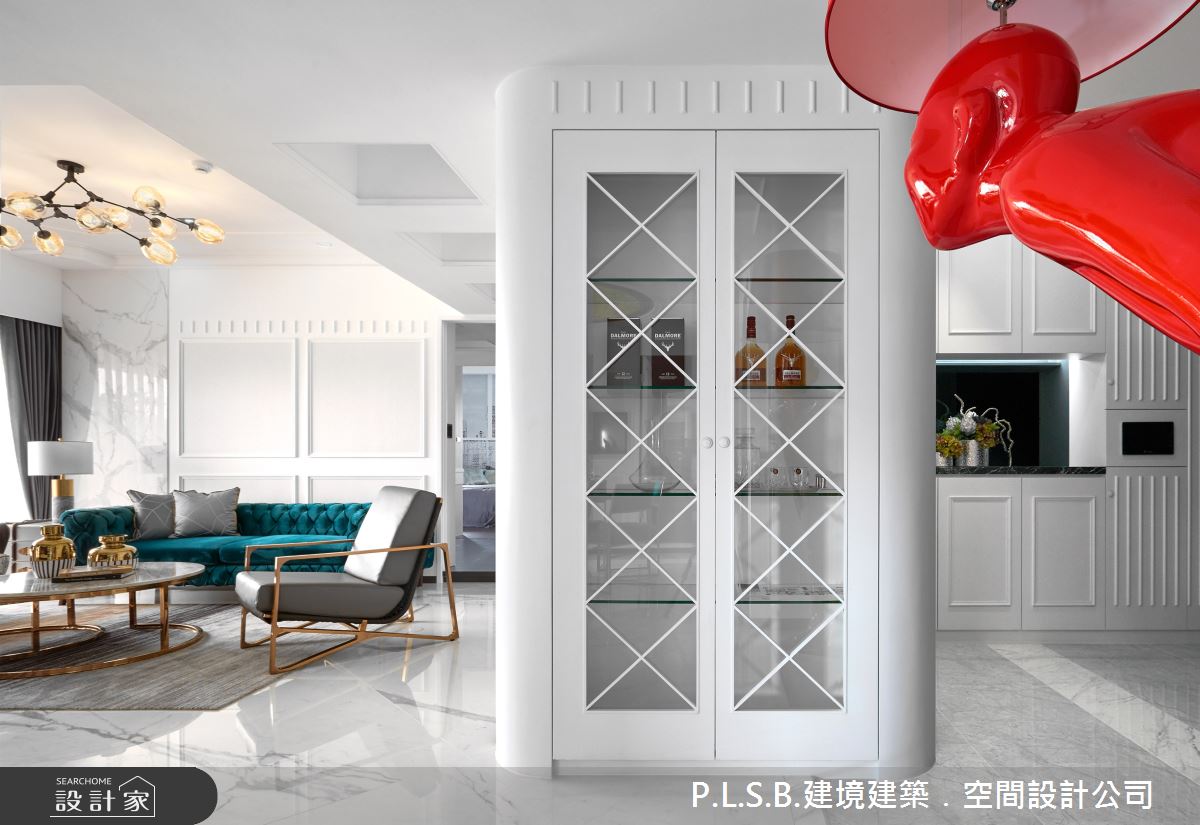 80坪新成屋(5年以下)＿美式風客廳案例圖片＿建境建築.空間設計公司＿建境_03之12