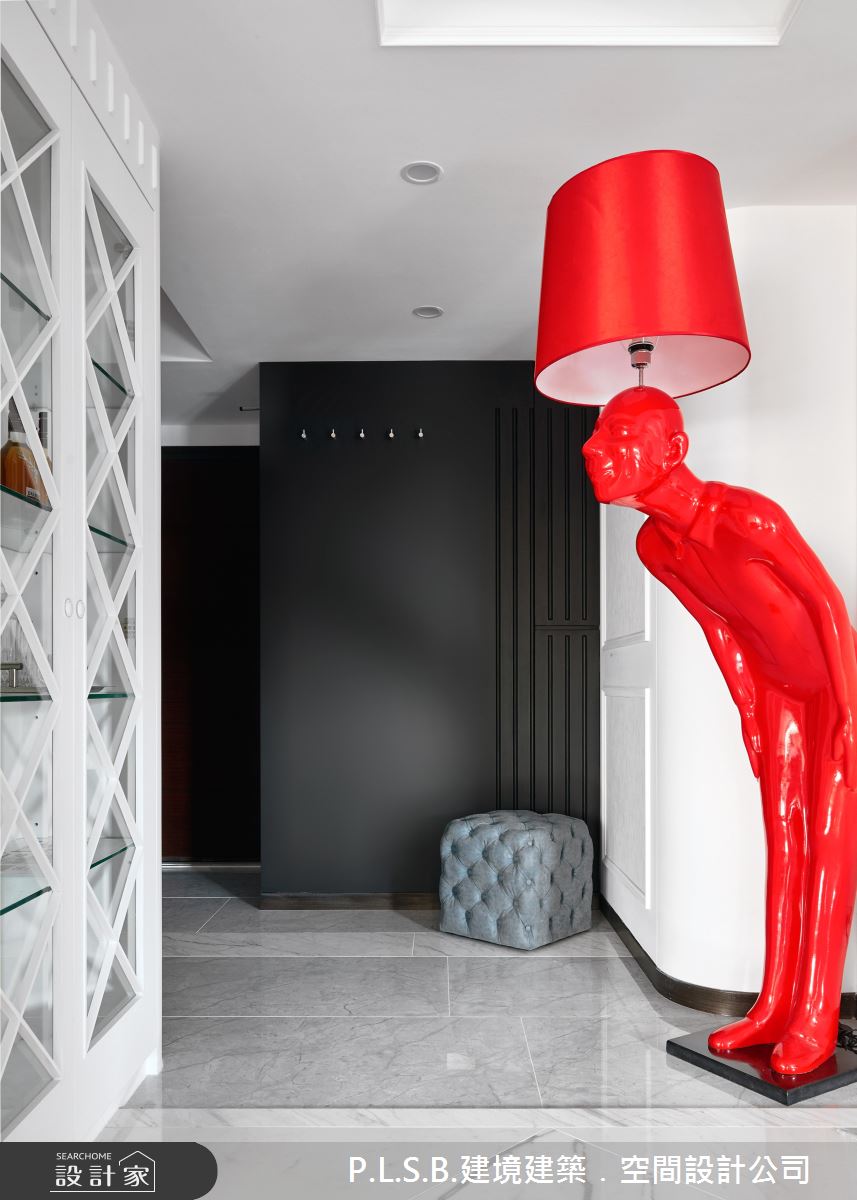 80坪新成屋(5年以下)＿美式風玄關案例圖片＿建境建築.空間設計公司＿建境_03之2