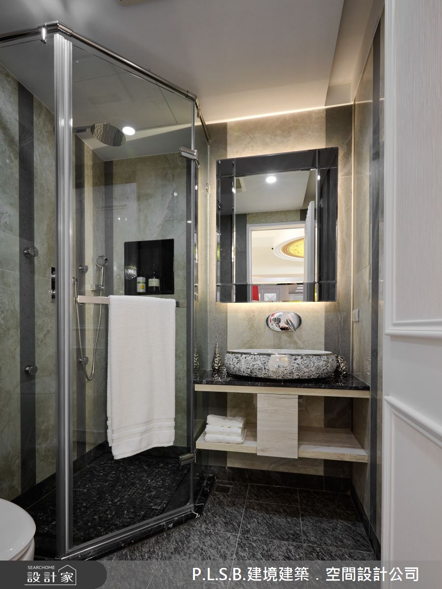 80坪新成屋(5年以下)＿美式風浴室案例圖片＿建境建築.空間設計公司＿建境_03之23