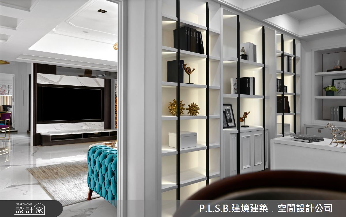 80坪新成屋(5年以下)＿美式風客廳案例圖片＿建境建築.空間設計公司＿建境_03之15