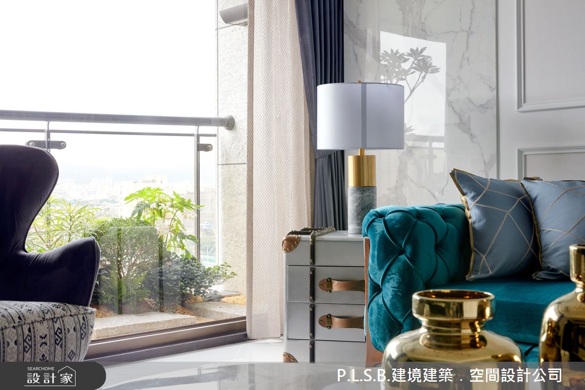 80坪新成屋(5年以下)＿美式風客廳案例圖片＿建境建築.空間設計公司＿建境_03之9