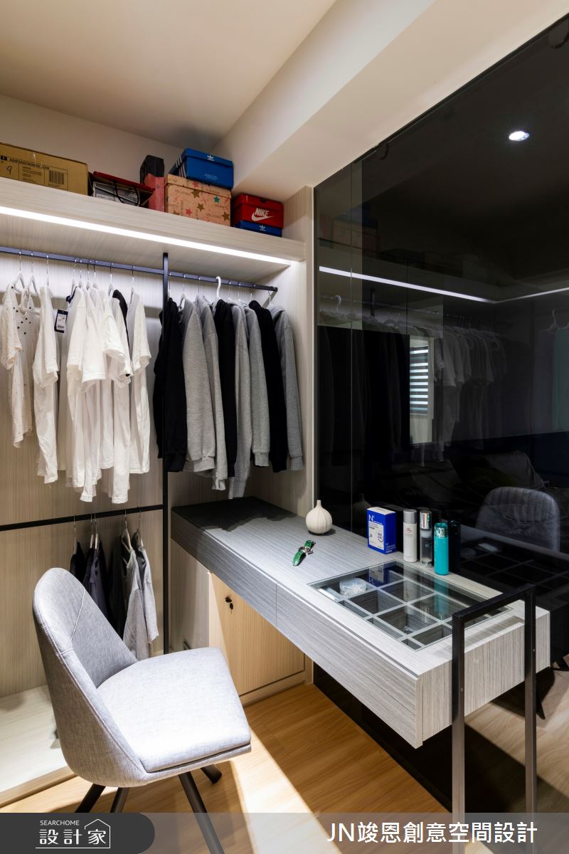 18坪老屋(31~40年)＿現代風更衣間案例圖片＿JN竣恩創意空間設計＿竣恩_7_王宅之7