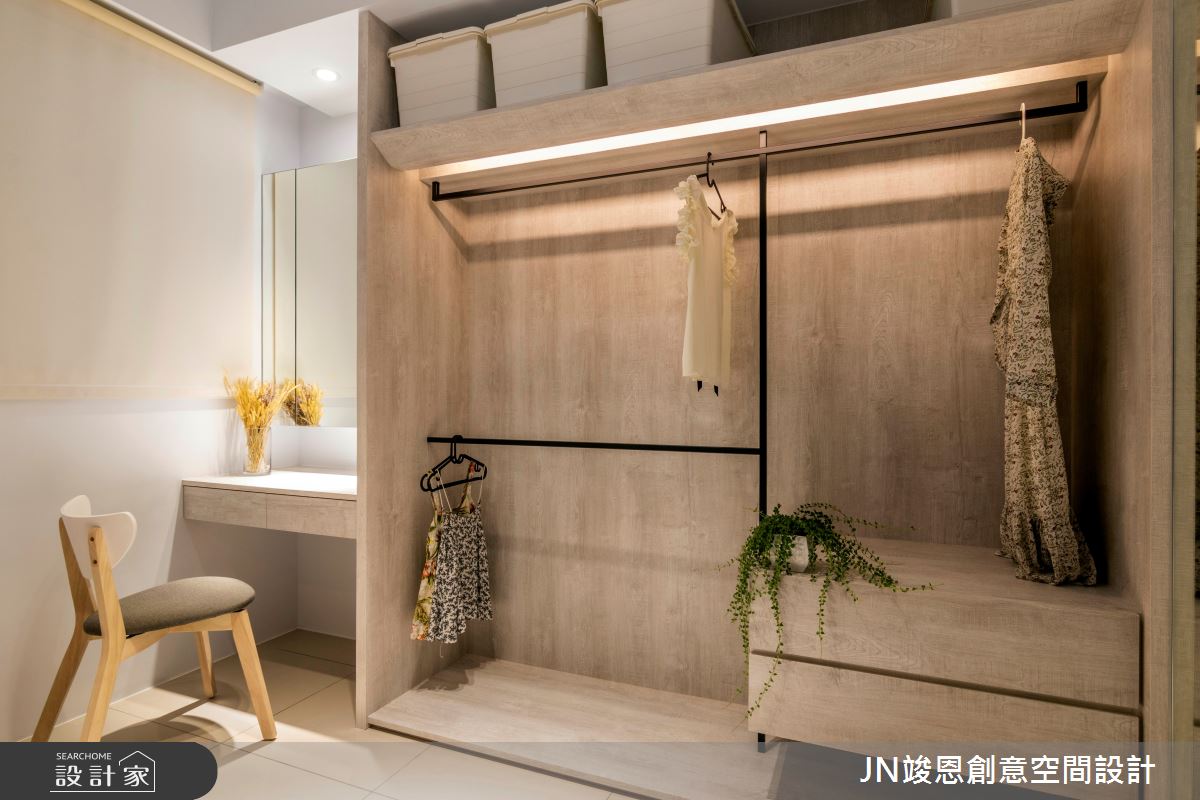 17坪新成屋(5年以下)＿北歐風更衣間案例圖片＿JN竣恩創意空間設計＿竣恩_15_劉宅之9