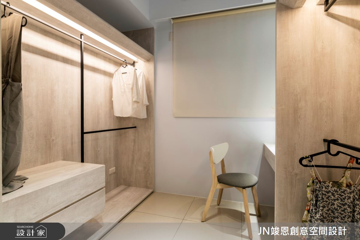 17坪新成屋(5年以下)＿北歐風更衣間案例圖片＿JN竣恩創意空間設計＿竣恩_15_劉宅之10