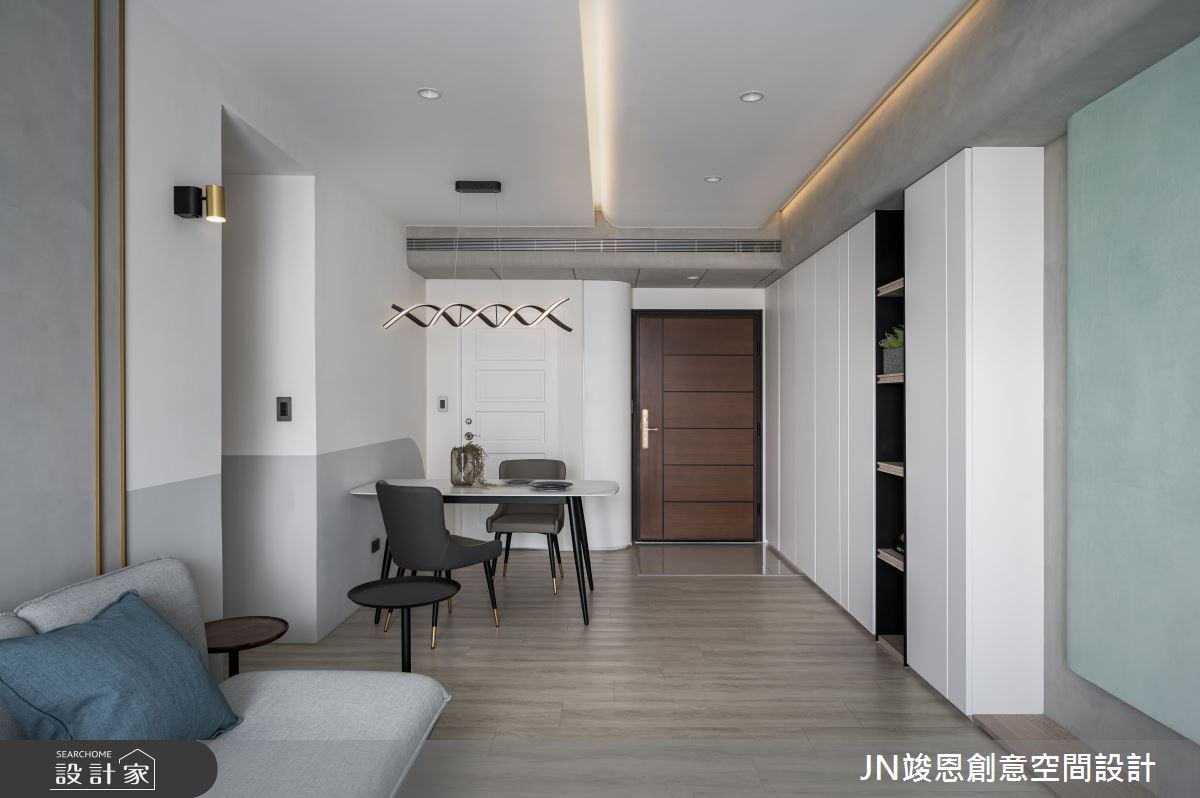 20坪新成屋(5年以下)＿混搭風客廳餐廳案例圖片＿JN竣恩創意空間設計＿竣恩_21_陳宅之5