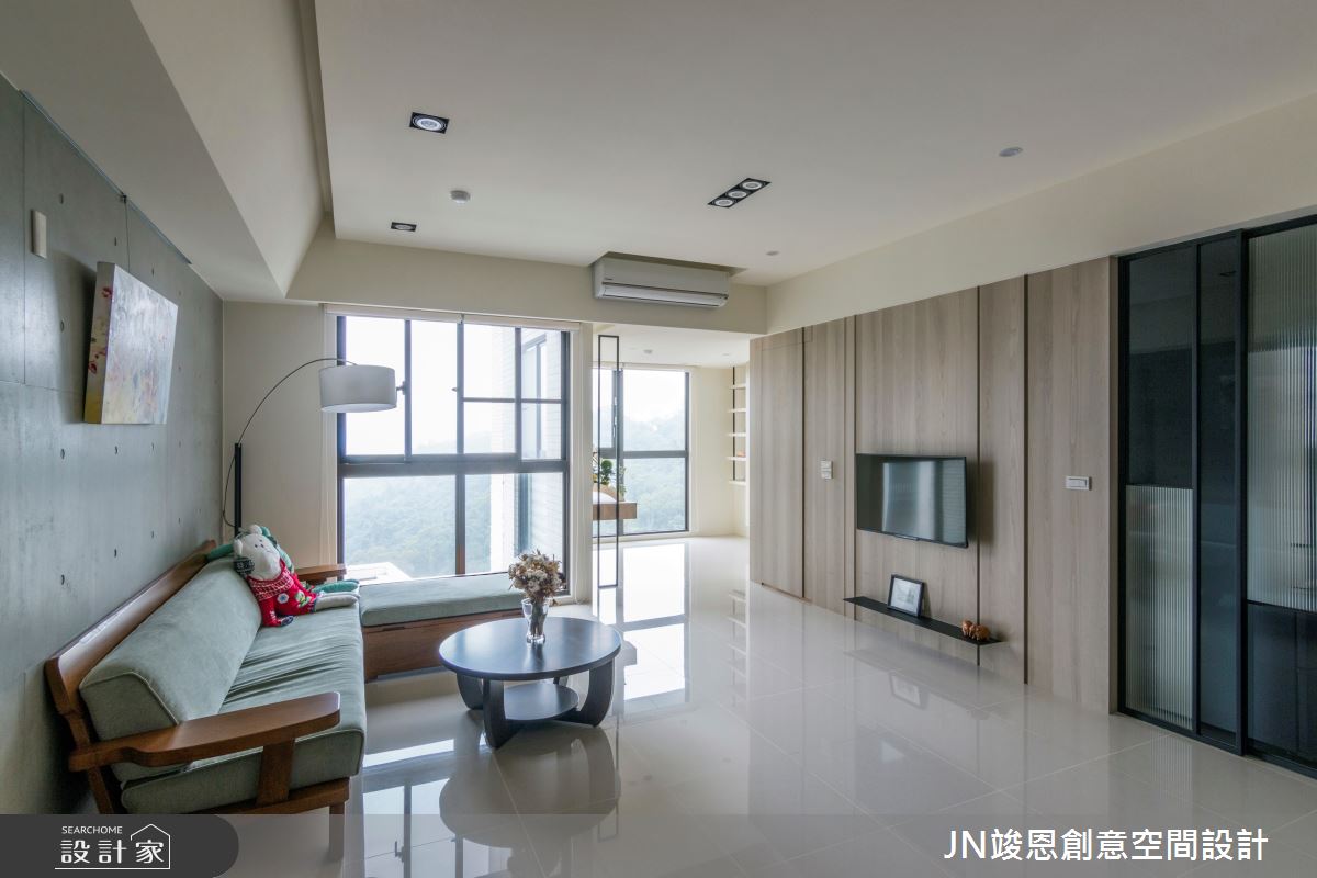 21坪新成屋(5年以下)＿混搭風客廳案例圖片＿JN竣恩創意空間設計＿竣恩_5_張宅之4
