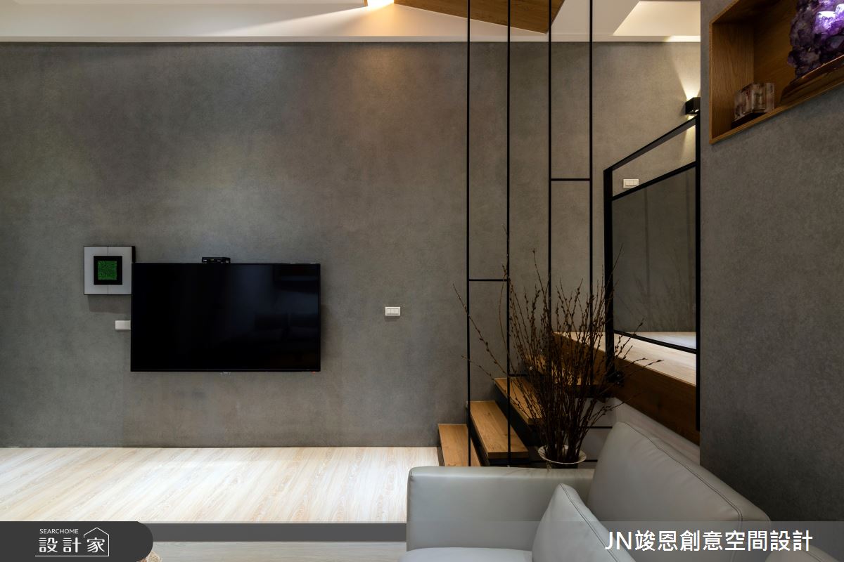 25坪老屋(16~30年)＿混搭風客廳樓梯案例圖片＿JN竣恩創意空間設計＿竣恩_12_曾宅之4