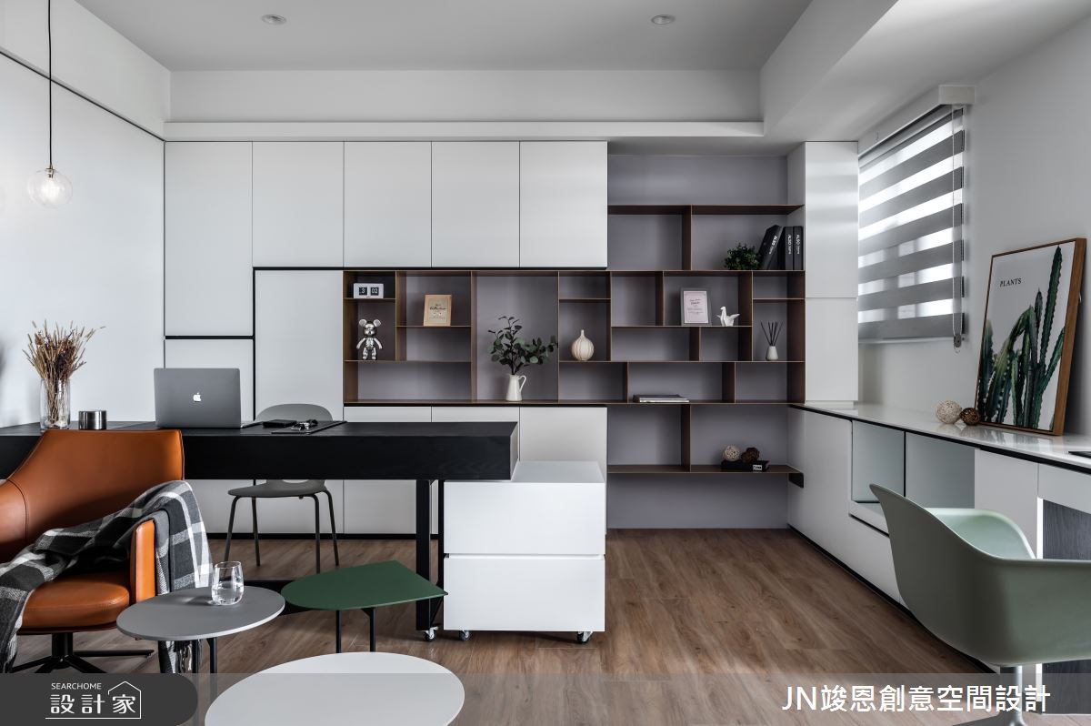 12坪新成屋(5年以下)＿混搭風書房案例圖片＿JN竣恩創意空間設計＿竣恩_17_林宅之4