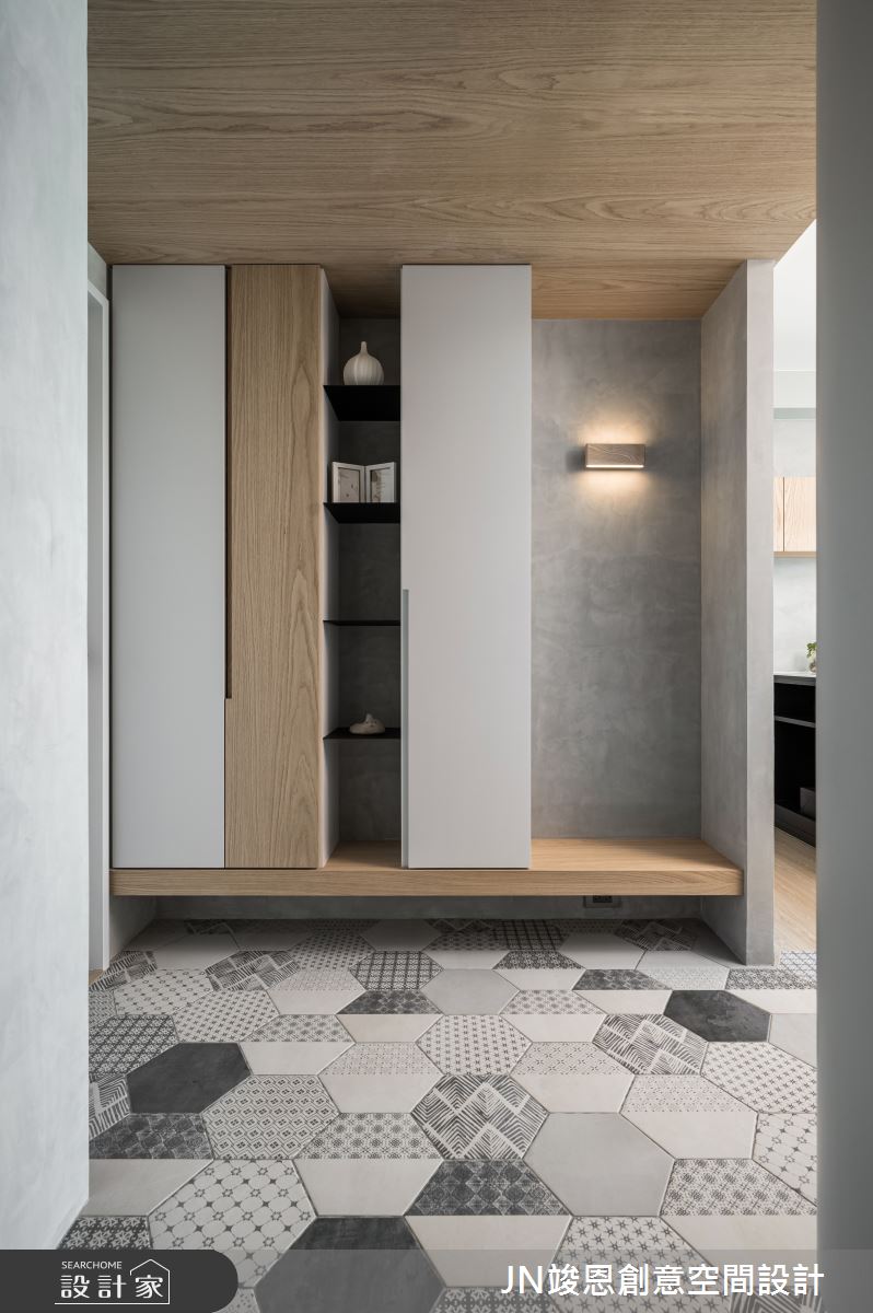 24坪預售屋＿混搭風玄關案例圖片＿JN竣恩創意空間設計＿竣恩_22_L宅之1