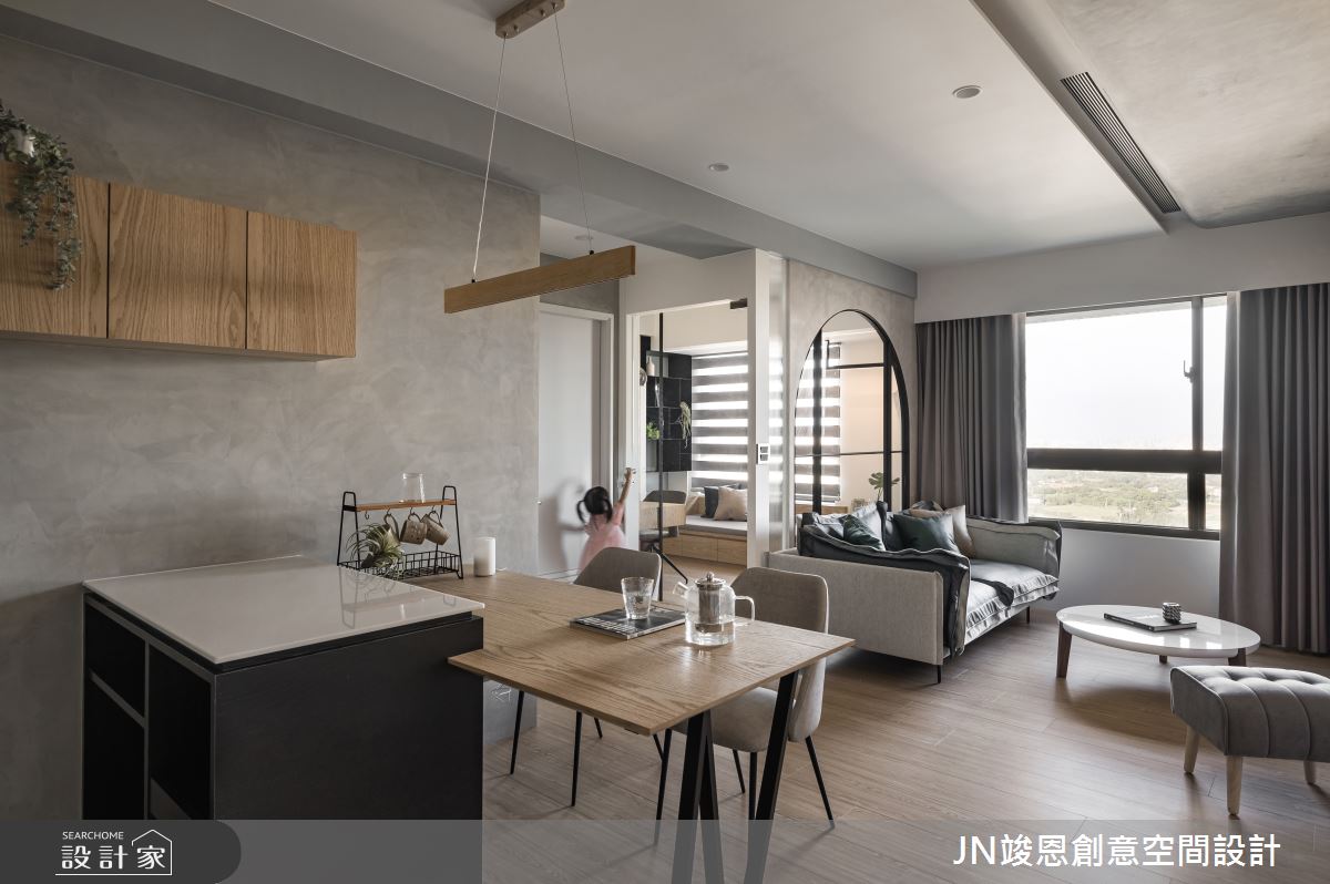 24坪預售屋＿混搭風客廳餐廳吧檯案例圖片＿JN竣恩創意空間設計＿竣恩_22_L宅之6