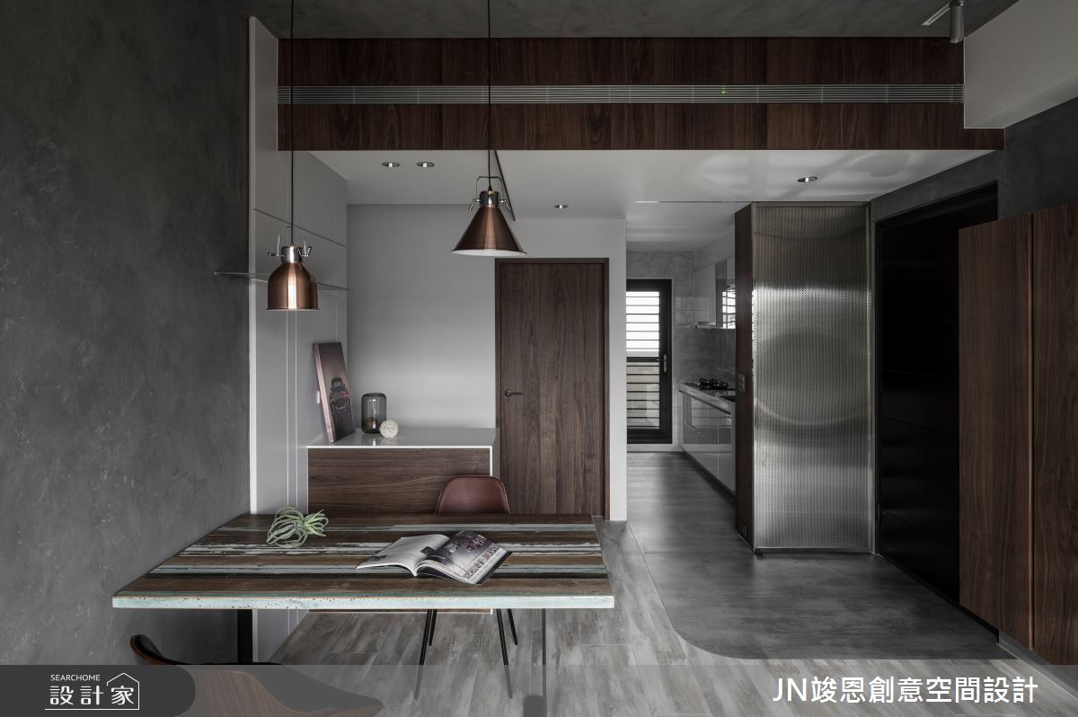 25坪新成屋(5年以下)＿工業風餐廳廚房案例圖片＿JN竣恩創意空間設計＿竣恩_25_探索之16