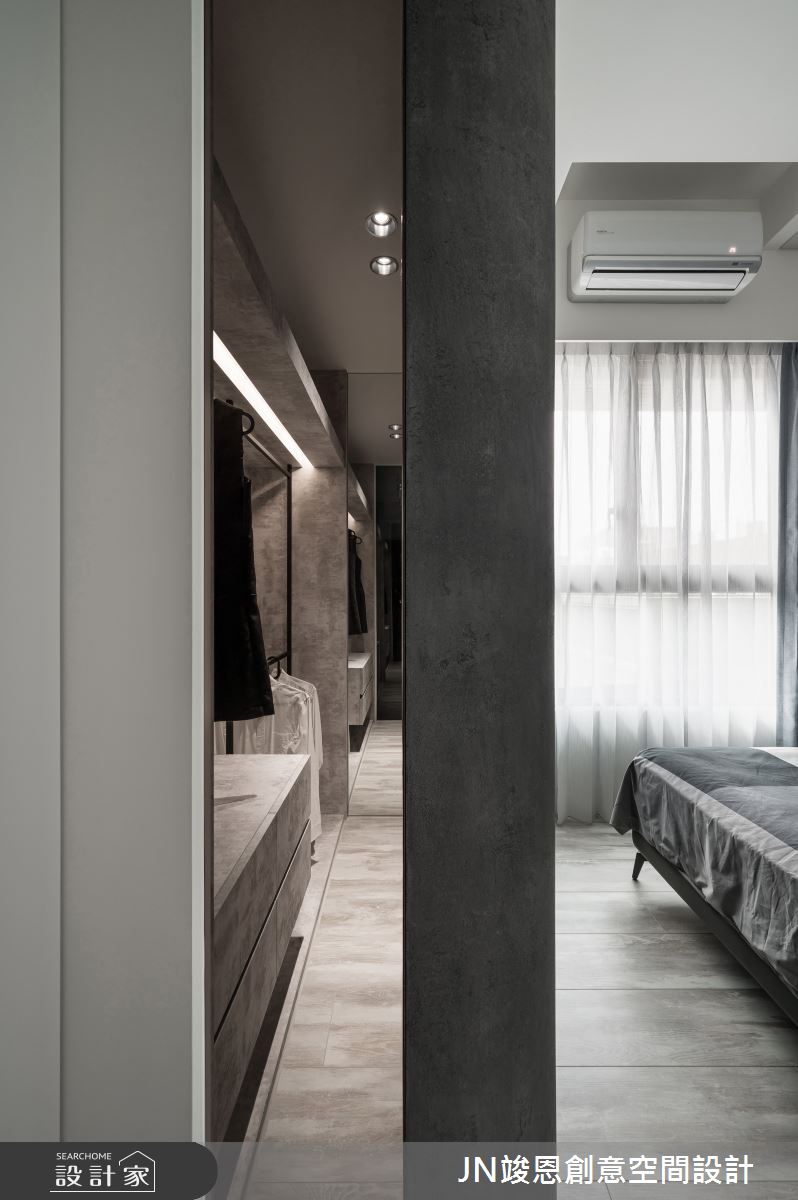 25坪新成屋(5年以下)＿工業風臥室更衣間案例圖片＿JN竣恩創意空間設計＿竣恩_25_探索之27