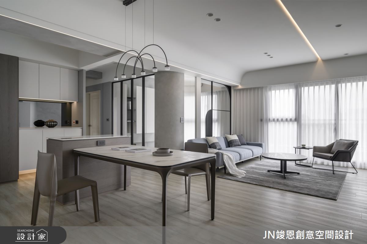 35坪新成屋(5年以下)＿現代風客廳案例圖片＿JN竣恩創意空間設計＿竣恩_27_流動之3