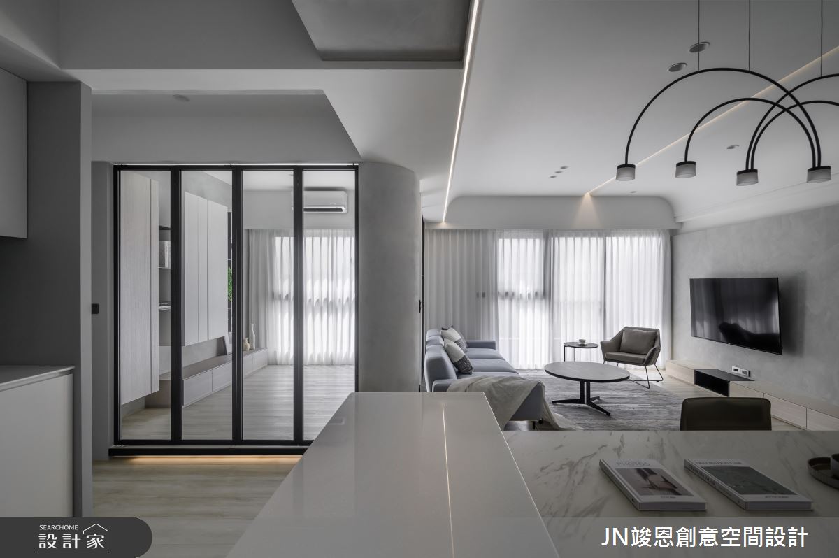 35坪新成屋(5年以下)＿現代風客廳案例圖片＿JN竣恩創意空間設計＿竣恩_27_流動之6