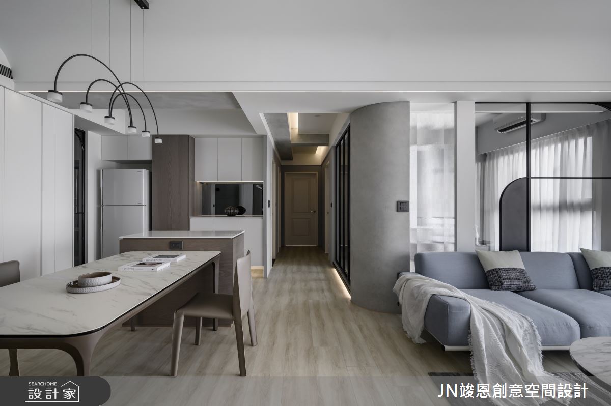 35坪新成屋(5年以下)＿現代風客廳案例圖片＿JN竣恩創意空間設計＿竣恩_27_流動之10