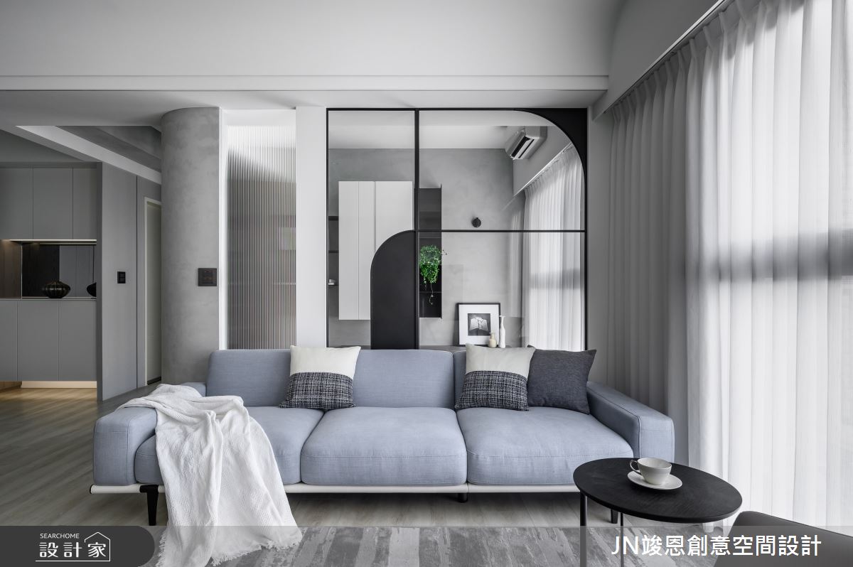 35坪新成屋(5年以下)＿現代風客廳案例圖片＿JN竣恩創意空間設計＿竣恩_27_流動之11