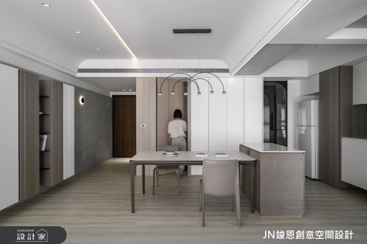 35坪新成屋(5年以下)＿現代風餐廳案例圖片＿JN竣恩創意空間設計＿竣恩_27_流動之15
