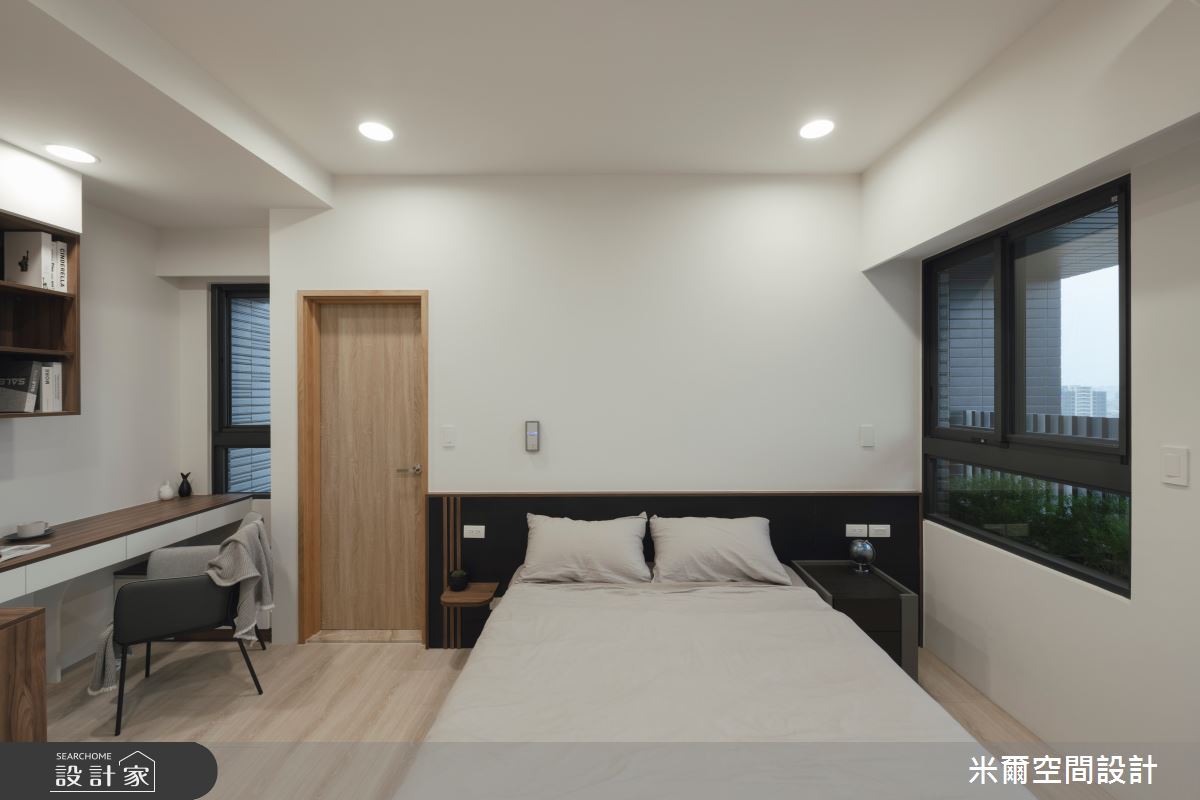 25坪新成屋(5年以下)＿現代風臥室案例圖片＿米爾空間設計＿米爾_線岱映像_新竹竹北之18