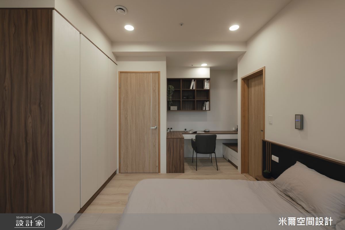 25坪新成屋(5年以下)＿現代風臥室案例圖片＿米爾空間設計＿米爾_線岱映像_新竹竹北之22