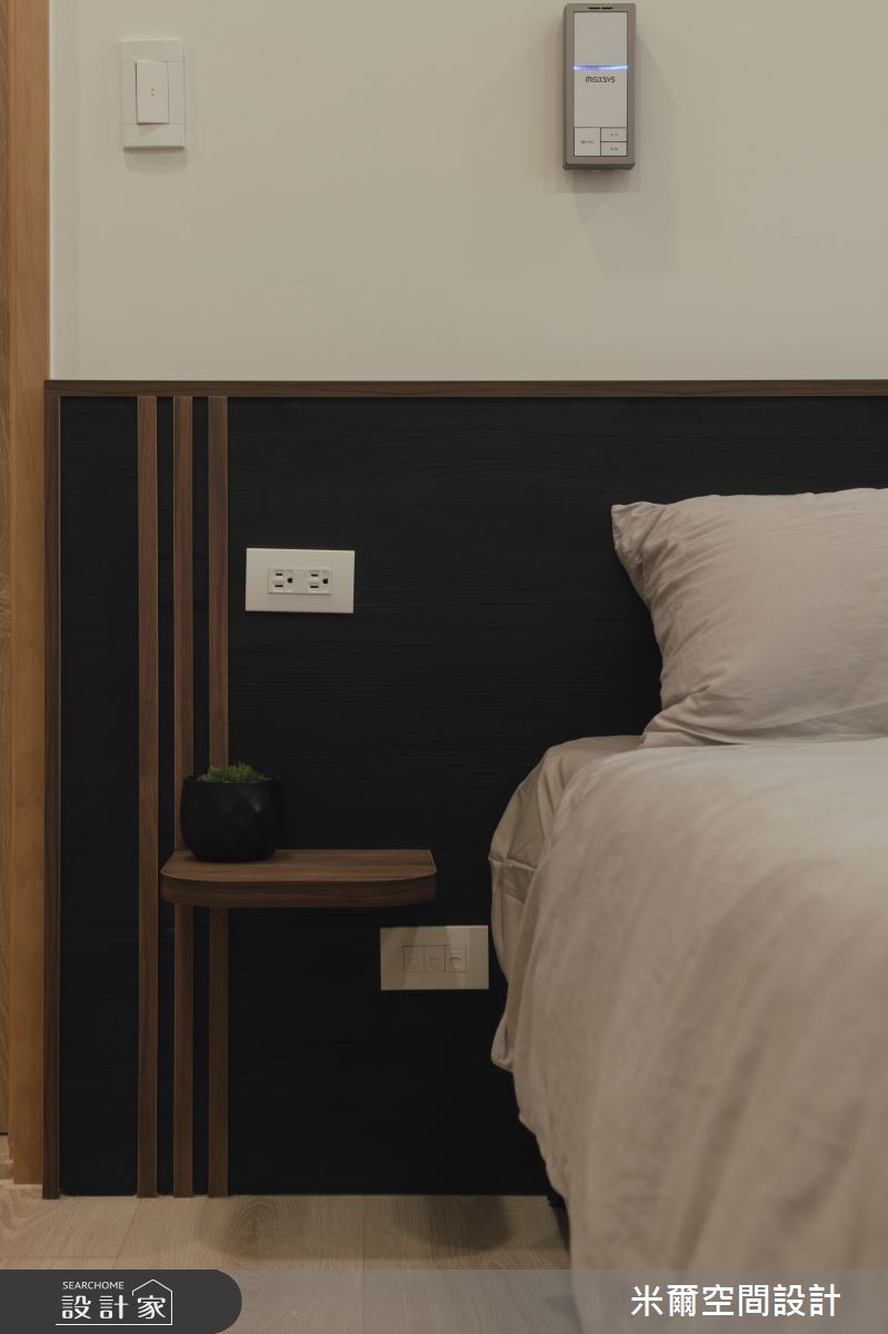 25坪新成屋(5年以下)＿現代風臥室案例圖片＿米爾空間設計＿米爾_線岱映像_新竹竹北之20