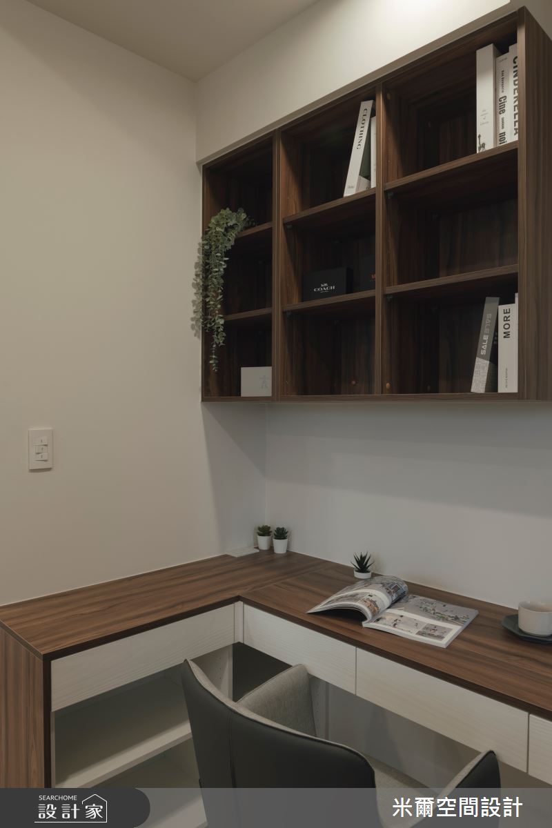 25坪新成屋(5年以下)＿現代風臥室案例圖片＿米爾空間設計＿米爾_線岱映像_新竹竹北之25
