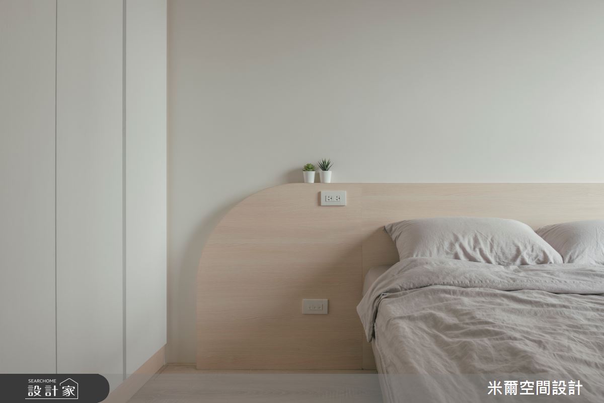25坪新成屋(5年以下)＿現代風臥室案例圖片＿米爾空間設計＿米爾_線岱映像_新竹竹北之27