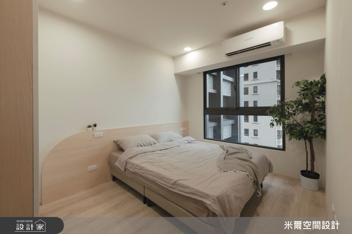 25坪新成屋(5年以下)＿現代風臥室案例圖片＿米爾空間設計＿米爾_線岱映像_新竹竹北之28