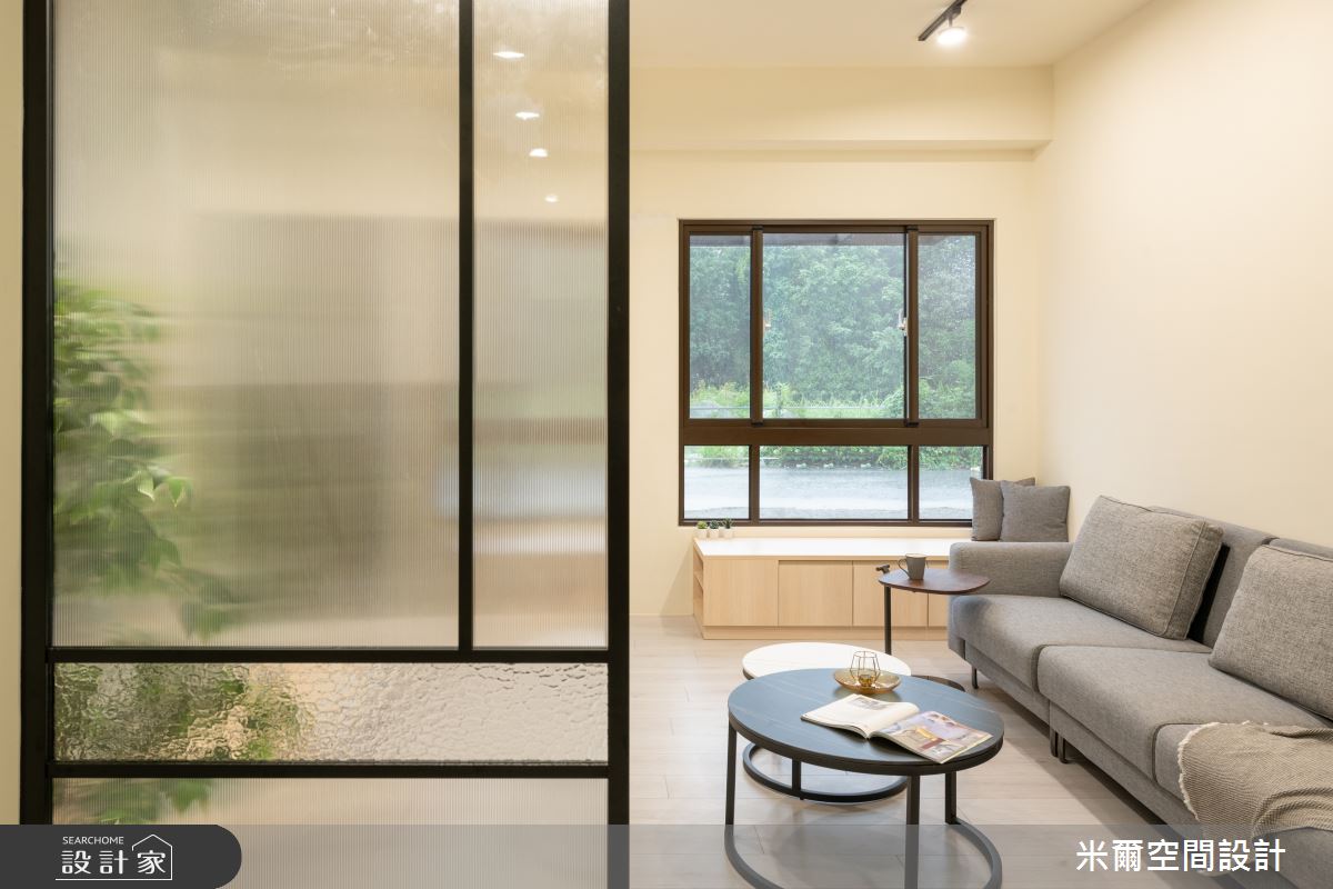 60坪新成屋(5年以下)＿北歐風客廳臥榻案例圖片＿米爾空間設計＿米爾_藍帶灰調_彰化溪湖之10