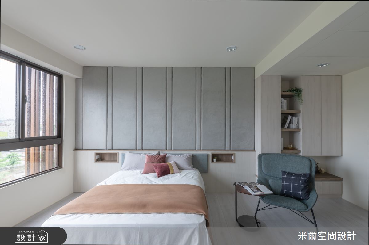 60坪新成屋(5年以下)＿北歐風臥室案例圖片＿米爾空間設計＿米爾_藍帶灰調_彰化溪湖之21