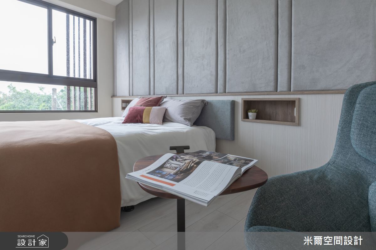 60坪新成屋(5年以下)＿北歐風臥室案例圖片＿米爾空間設計＿米爾_藍帶灰調_彰化溪湖之22