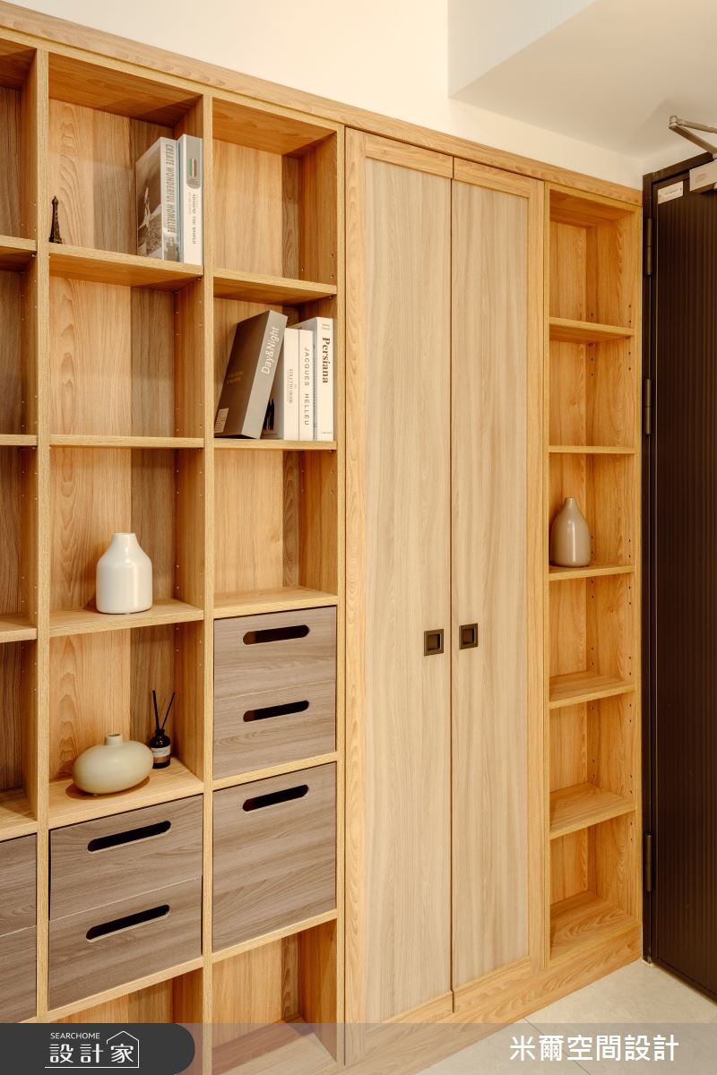 20坪新成屋(5年以下)＿日式風玄關案例圖片＿米爾空間設計＿米爾_清昕日感_台南北區之2