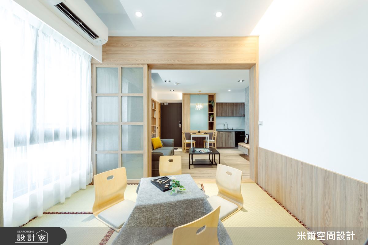 20坪新成屋(5年以下)＿日式風和室案例圖片＿米爾空間設計＿米爾_清昕日感_台南北區之13