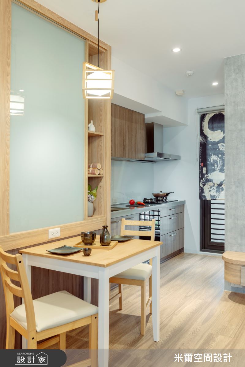 20坪新成屋(5年以下)＿日式風餐廳廚房案例圖片＿米爾空間設計＿米爾_清昕日感_台南北區之22