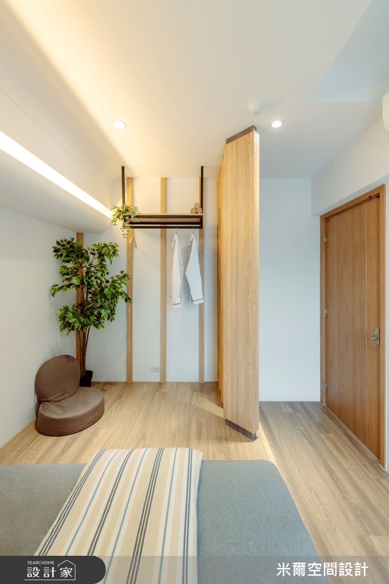 20坪新成屋(5年以下)＿日式風臥室案例圖片＿米爾空間設計＿米爾_清昕日感_台南北區之30