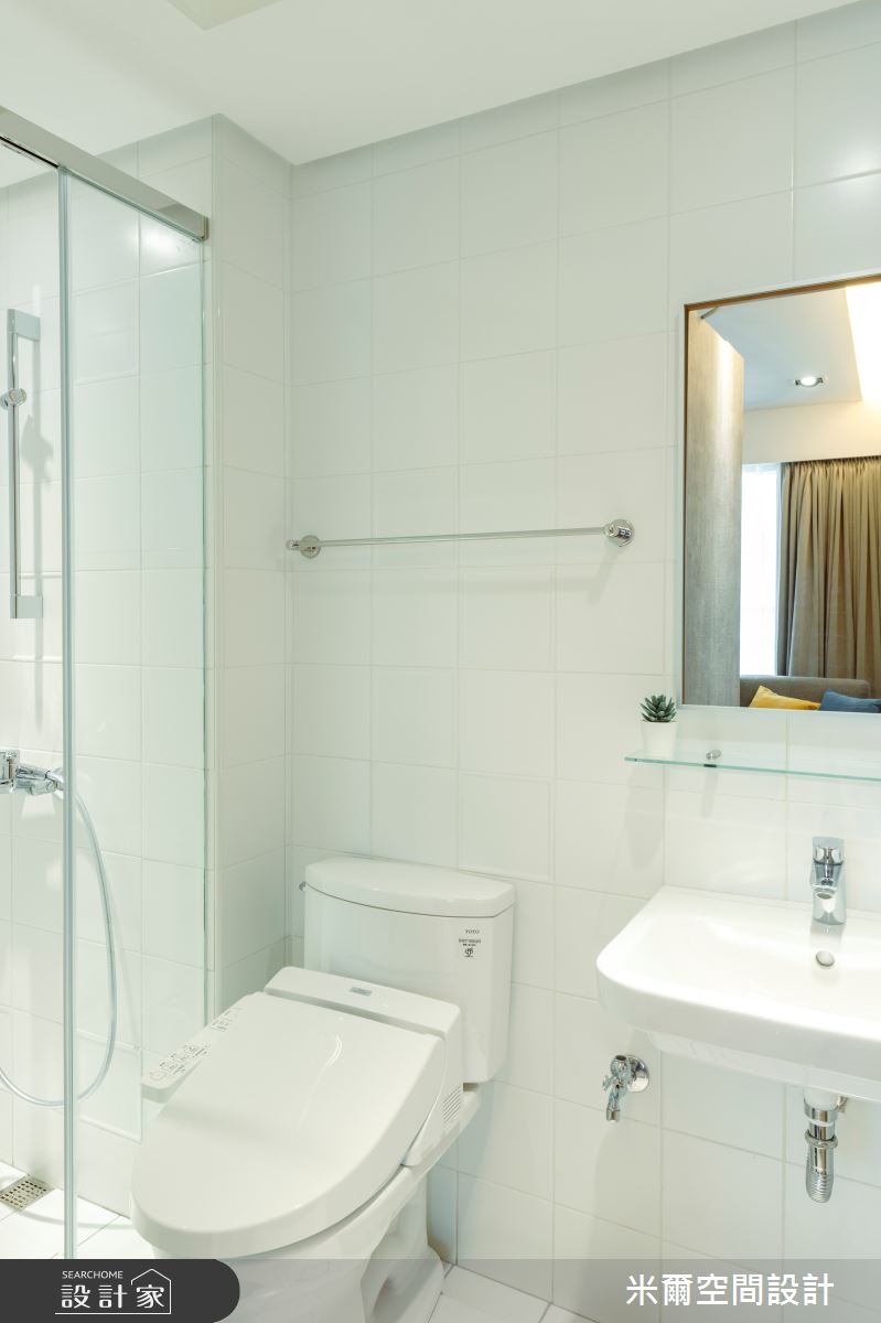 20坪新成屋(5年以下)＿日式風浴室案例圖片＿米爾空間設計＿米爾_清昕日感_台南北區之36