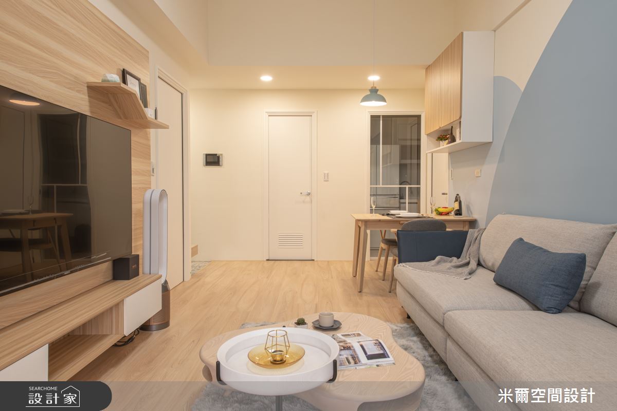 25坪新成屋(5年以下)＿北歐風客廳案例圖片＿米爾空間設計＿米爾_莫蘭繽紛_台中烏日之11
