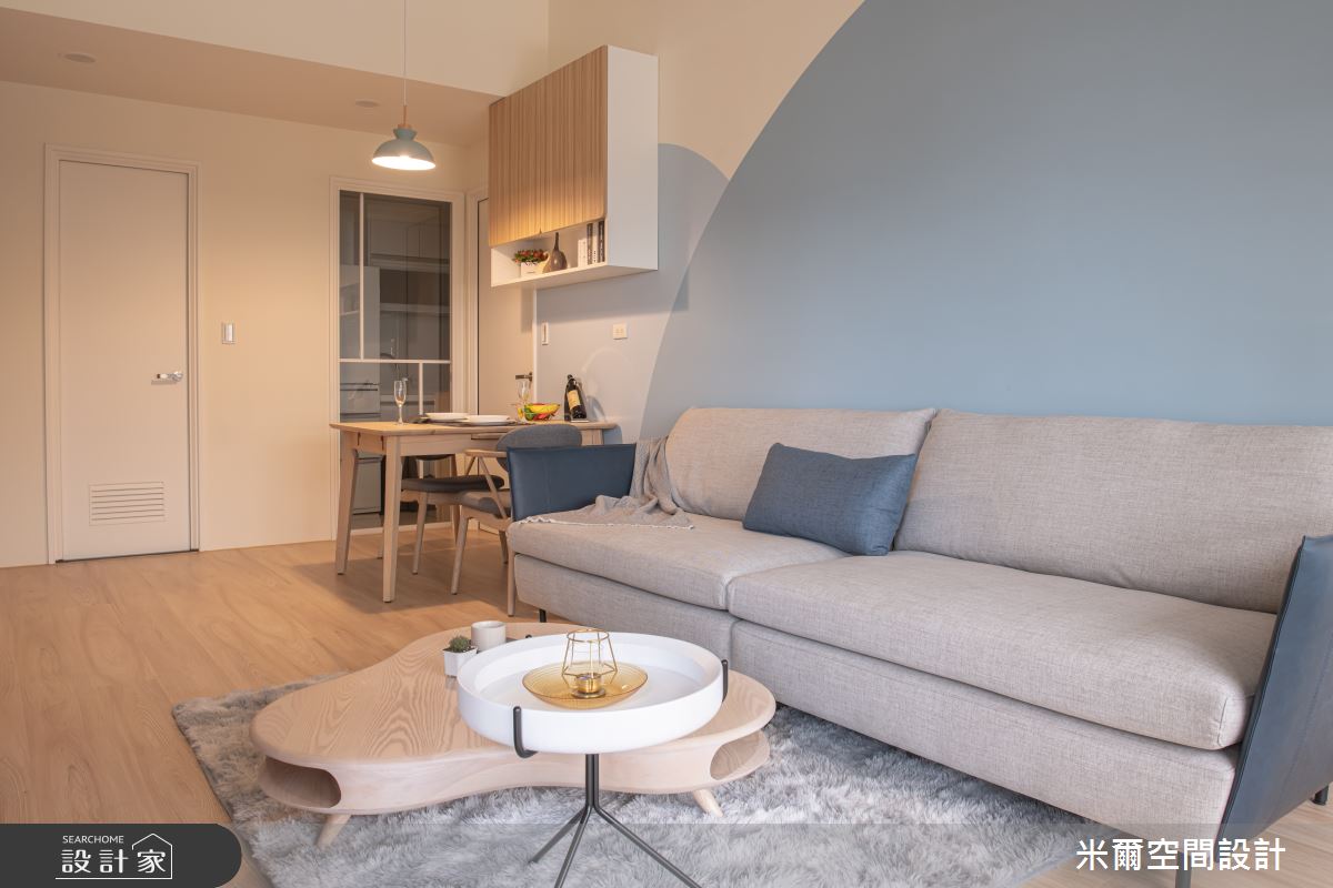 25坪新成屋(5年以下)＿北歐風客廳案例圖片＿米爾空間設計＿米爾_莫蘭繽紛_台中烏日之12
