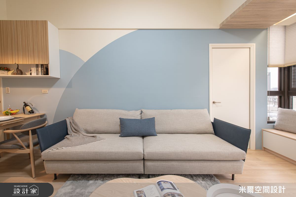 25坪新成屋(5年以下)＿北歐風客廳案例圖片＿米爾空間設計＿米爾_莫蘭繽紛_台中烏日之13