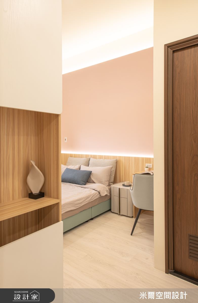 25坪新成屋(5年以下)＿北歐風臥室案例圖片＿米爾空間設計＿米爾_莫蘭繽紛_台中烏日之18