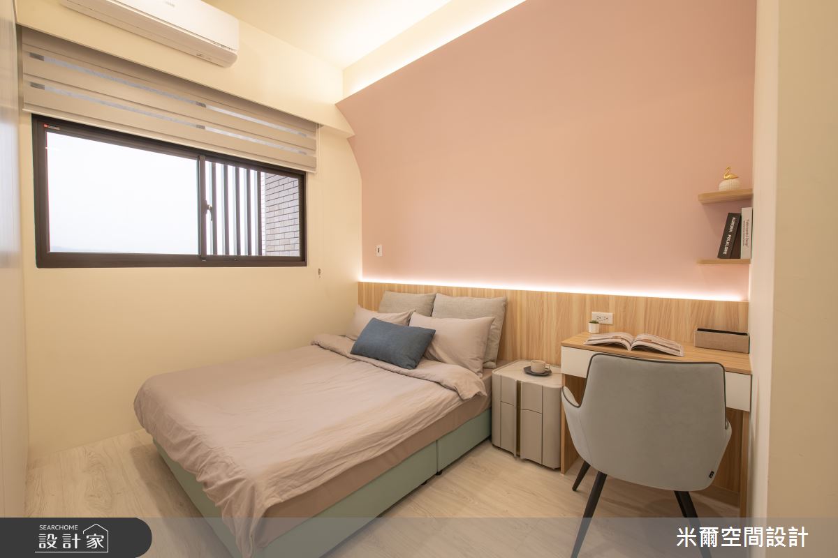 25坪新成屋(5年以下)＿北歐風臥室案例圖片＿米爾空間設計＿米爾_莫蘭繽紛_台中烏日之20
