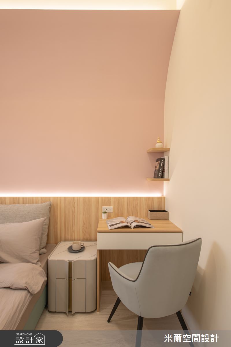 25坪新成屋(5年以下)＿北歐風臥室案例圖片＿米爾空間設計＿米爾_莫蘭繽紛_台中烏日之23