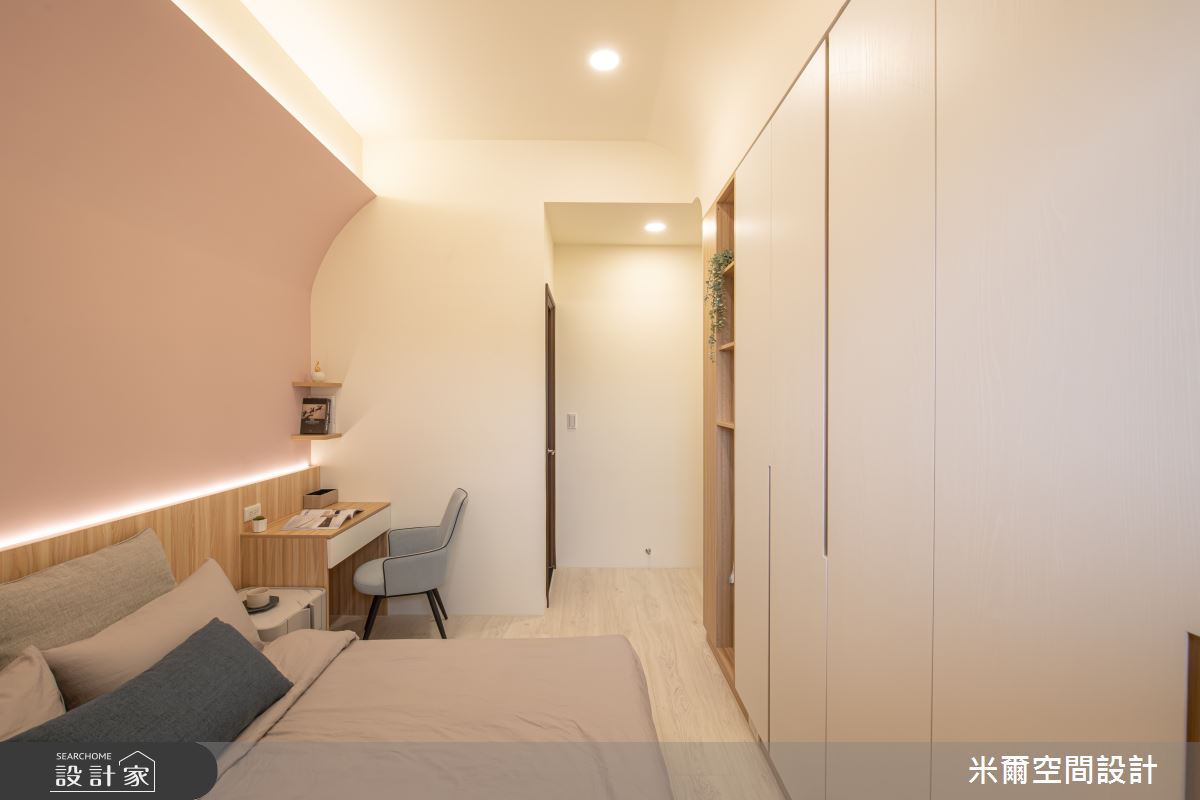 25坪新成屋(5年以下)＿北歐風臥室案例圖片＿米爾空間設計＿米爾_莫蘭繽紛_台中烏日之24