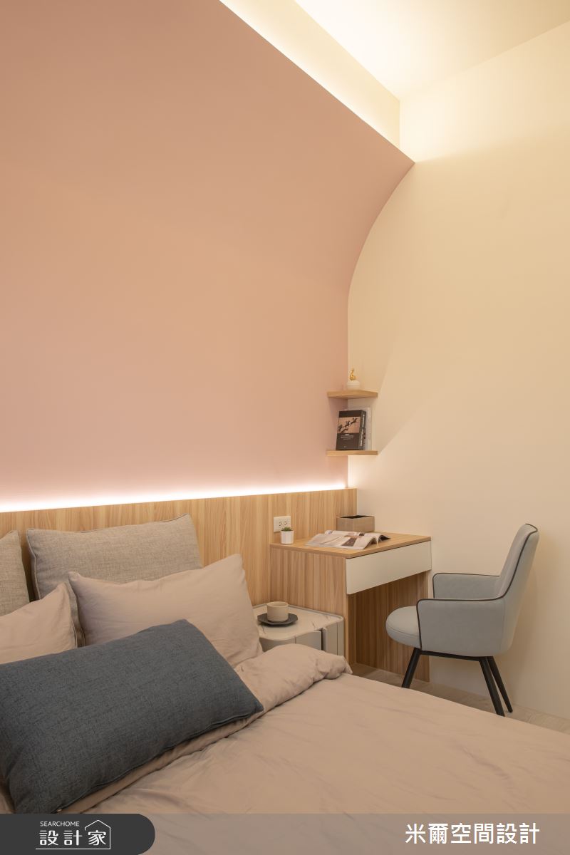 25坪新成屋(5年以下)＿北歐風臥室案例圖片＿米爾空間設計＿米爾_莫蘭繽紛_台中烏日之22