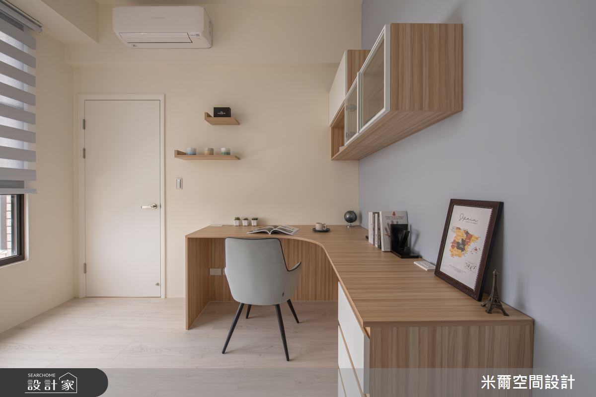 25坪新成屋(5年以下)＿北歐風臥室案例圖片＿米爾空間設計＿米爾_莫蘭繽紛_台中烏日之27