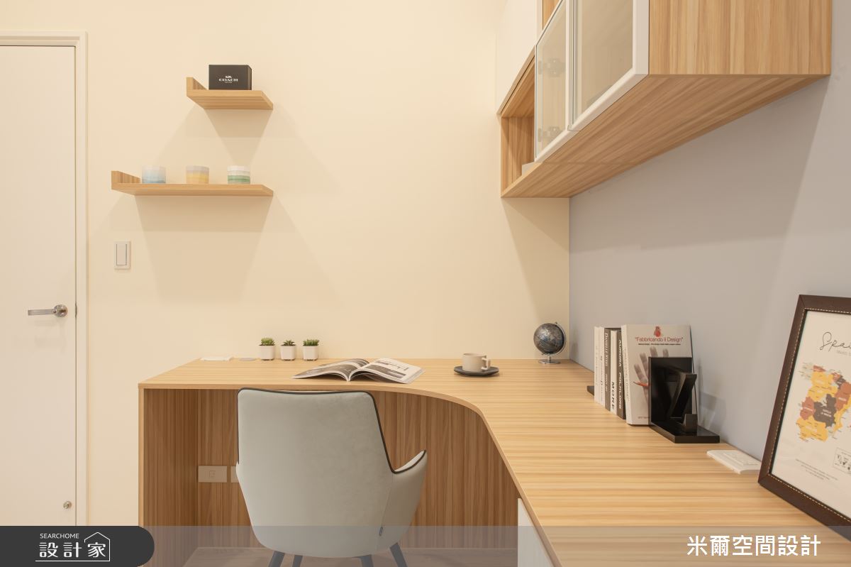 25坪新成屋(5年以下)＿北歐風臥室案例圖片＿米爾空間設計＿米爾_莫蘭繽紛_台中烏日之30