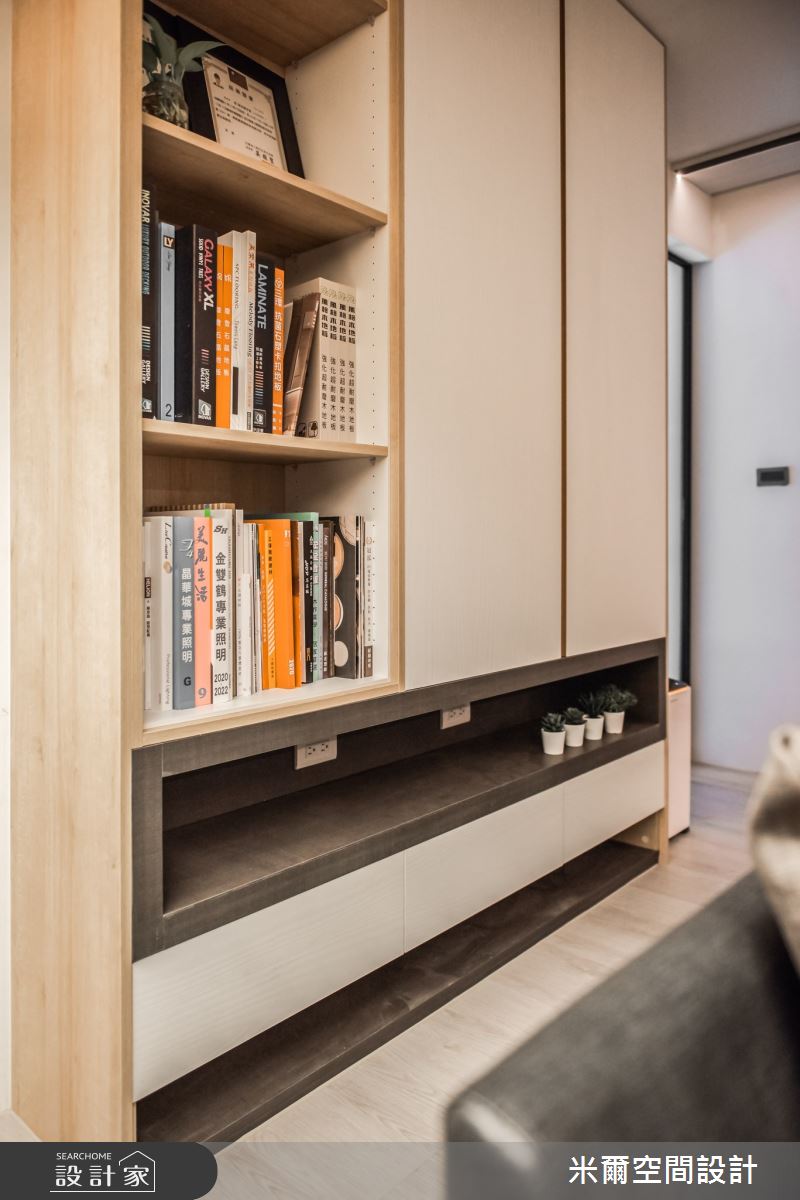 25坪中古屋(5~15年)＿北歐風客廳案例圖片＿米爾空間設計＿米爾_自然叢生_新竹北區之10